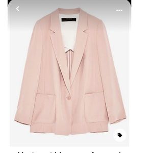 Zara Basics Pink Blazer